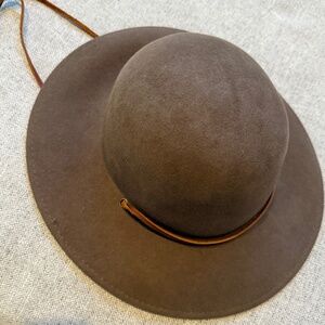 Brixton Felt Hat, Brown Size M 7 1/4
